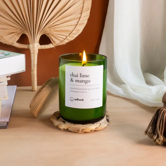 Thai Lime & Mango Wine Bottle Candle