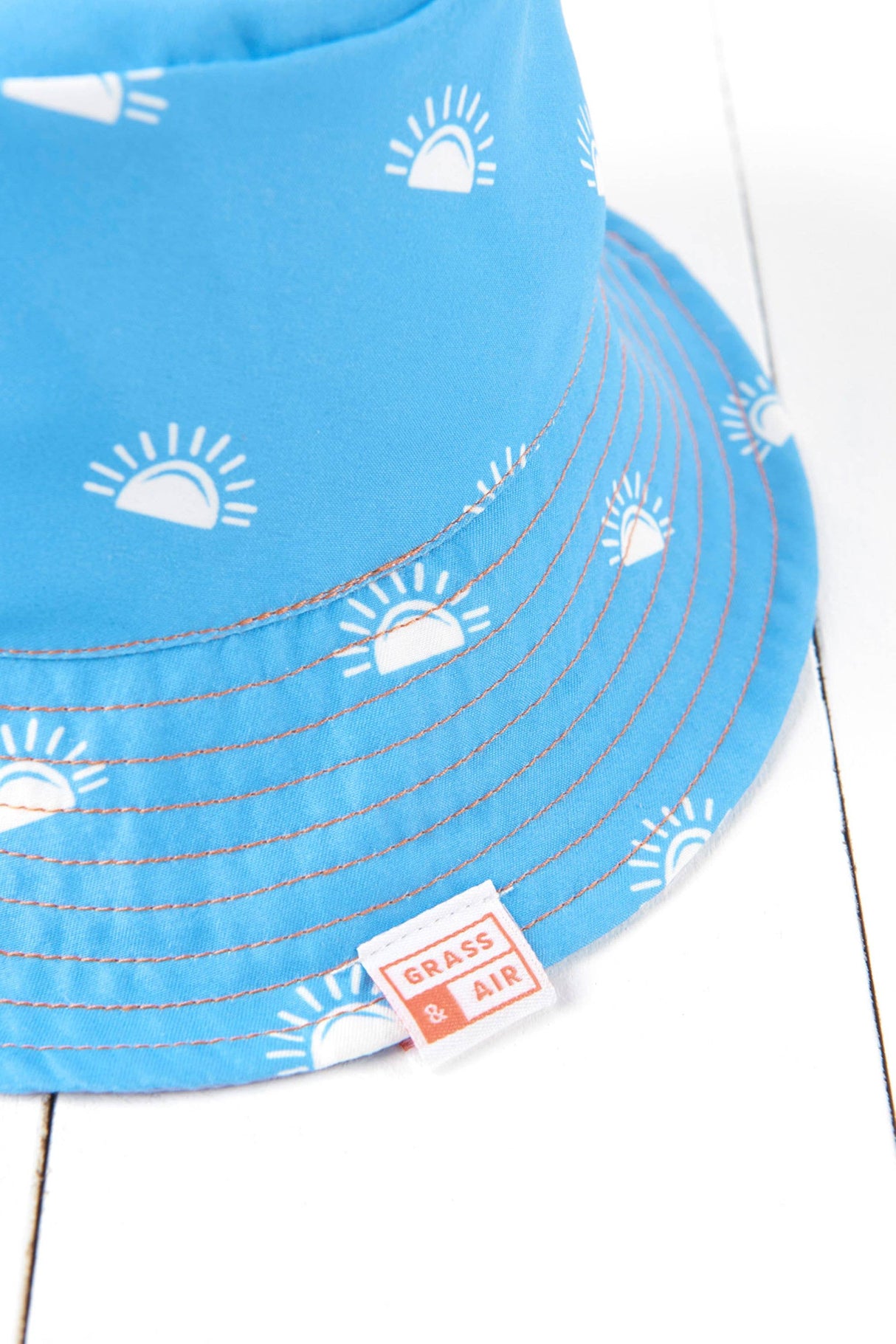 Cornflower Blue and Lavender Reversible Sun Hat