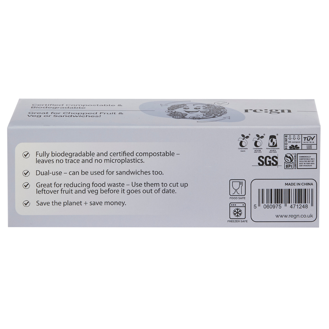 Compostable & Biodegradable 6L Food and Freezer Bags - 25