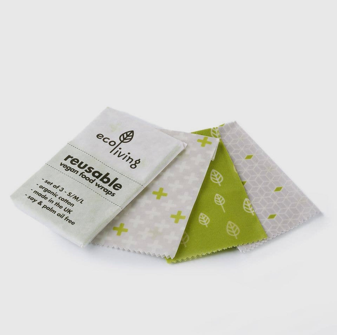 Vegan Food Wraps, Pack of 3