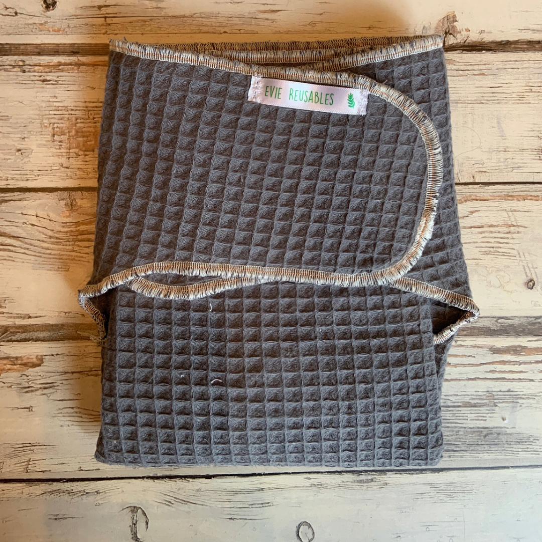 Evie Reusables Cotton Waffle & Hemp Preflat