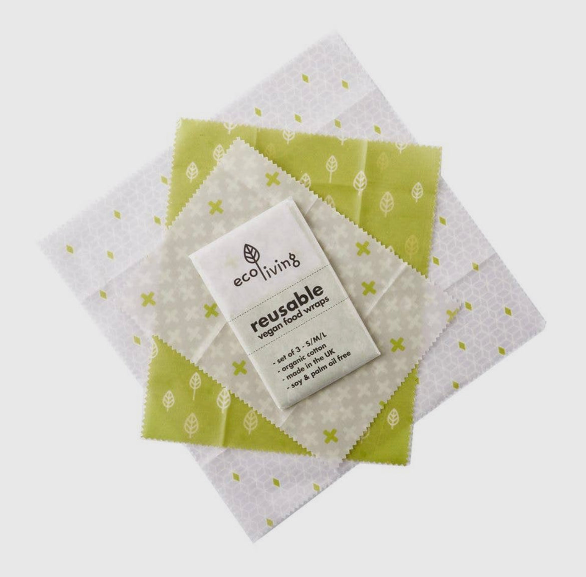 Vegan Food Wraps, Pack of 3