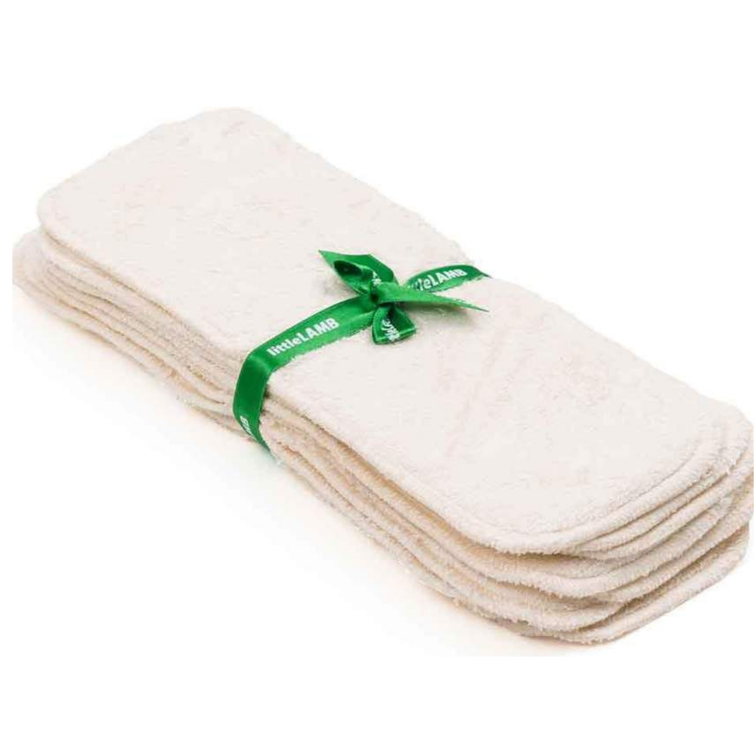 Little Lamb Bamboo Boosters, Triple Thickness - Pack of 5