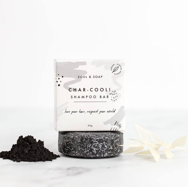 Soul & Soap - Char-Cool Solid Shampoo Bar