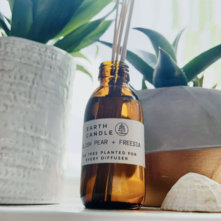 Earth Candle Co English Pear + Freesia Eco Reed Diffuser