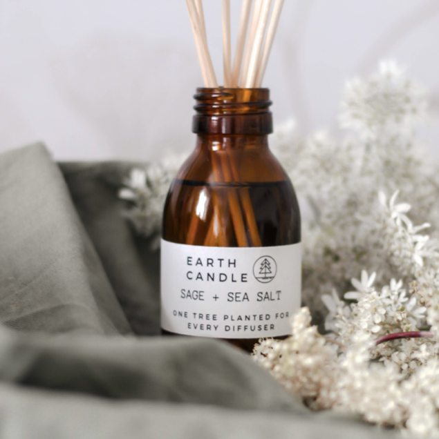 Earth Candle Co Sage + Sea Salt Eco Reed Diffuser