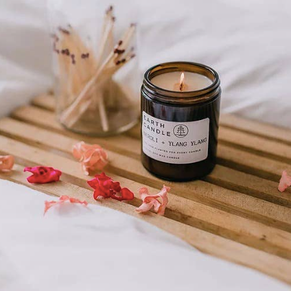 Earth Candle Co Neroli & Ylang Ylang Wooden Wick Candle