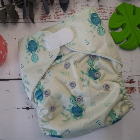 Green Cheeks Pocket Nappy with Hemp Insert