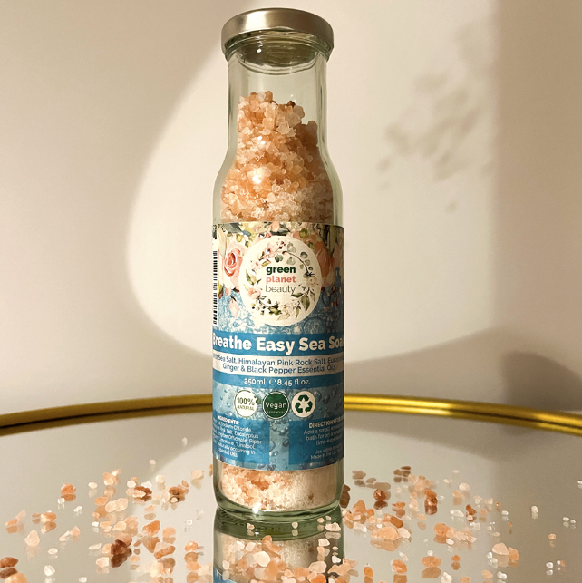 Green Planet Beauty Breathe Easy Sea Salt Soak, 250ml
