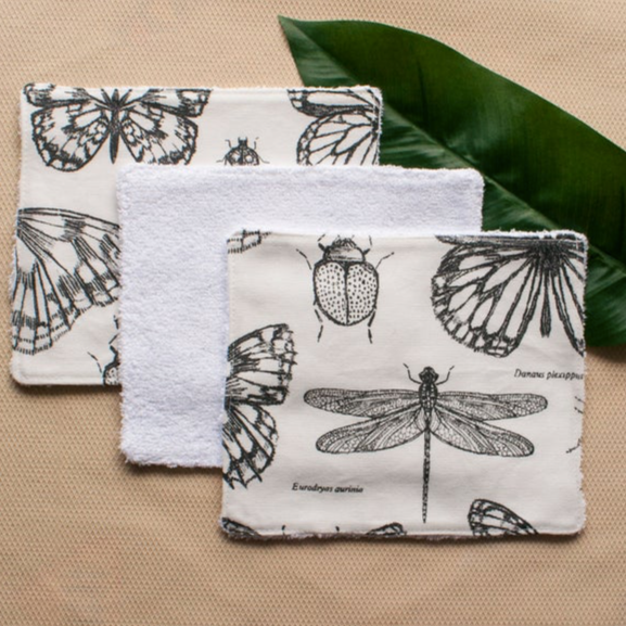 Fox & Bobbin - Reusable Terry Wipes - Set Of 5