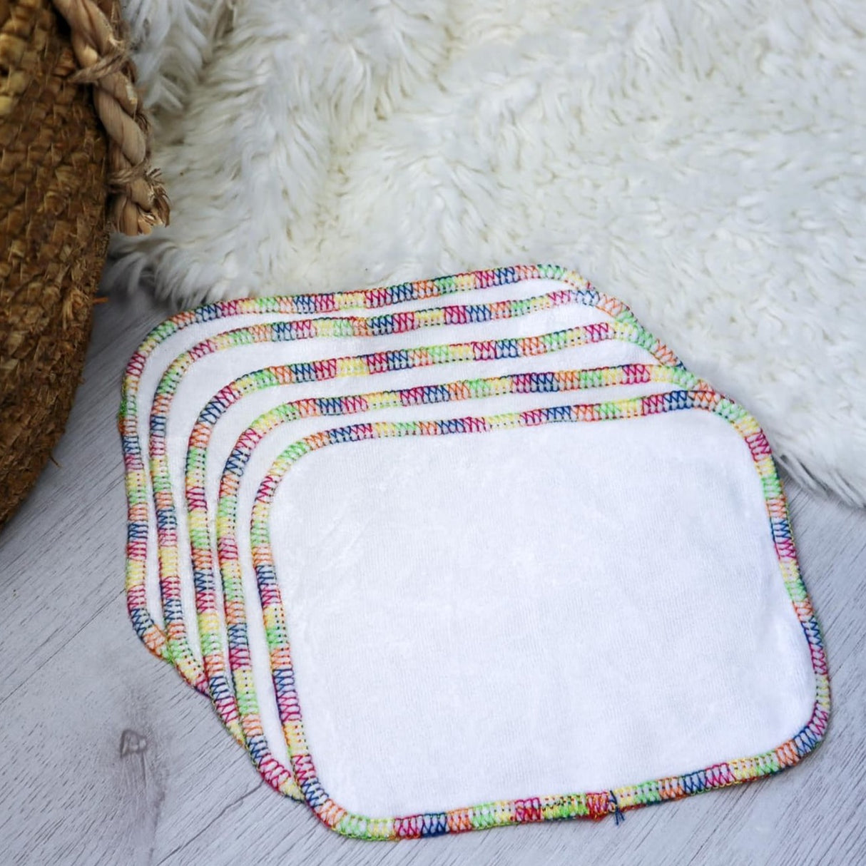 Bells Bumz Double Bamboo / Velour Wipes, Pack of 10