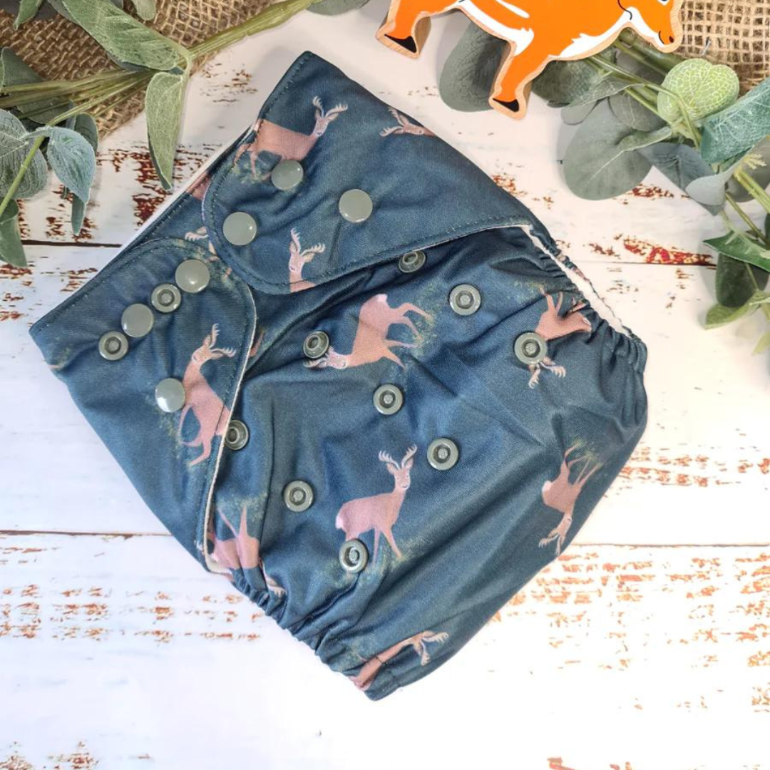 Green Cheeks Pocket Nappy with Hemp Insert