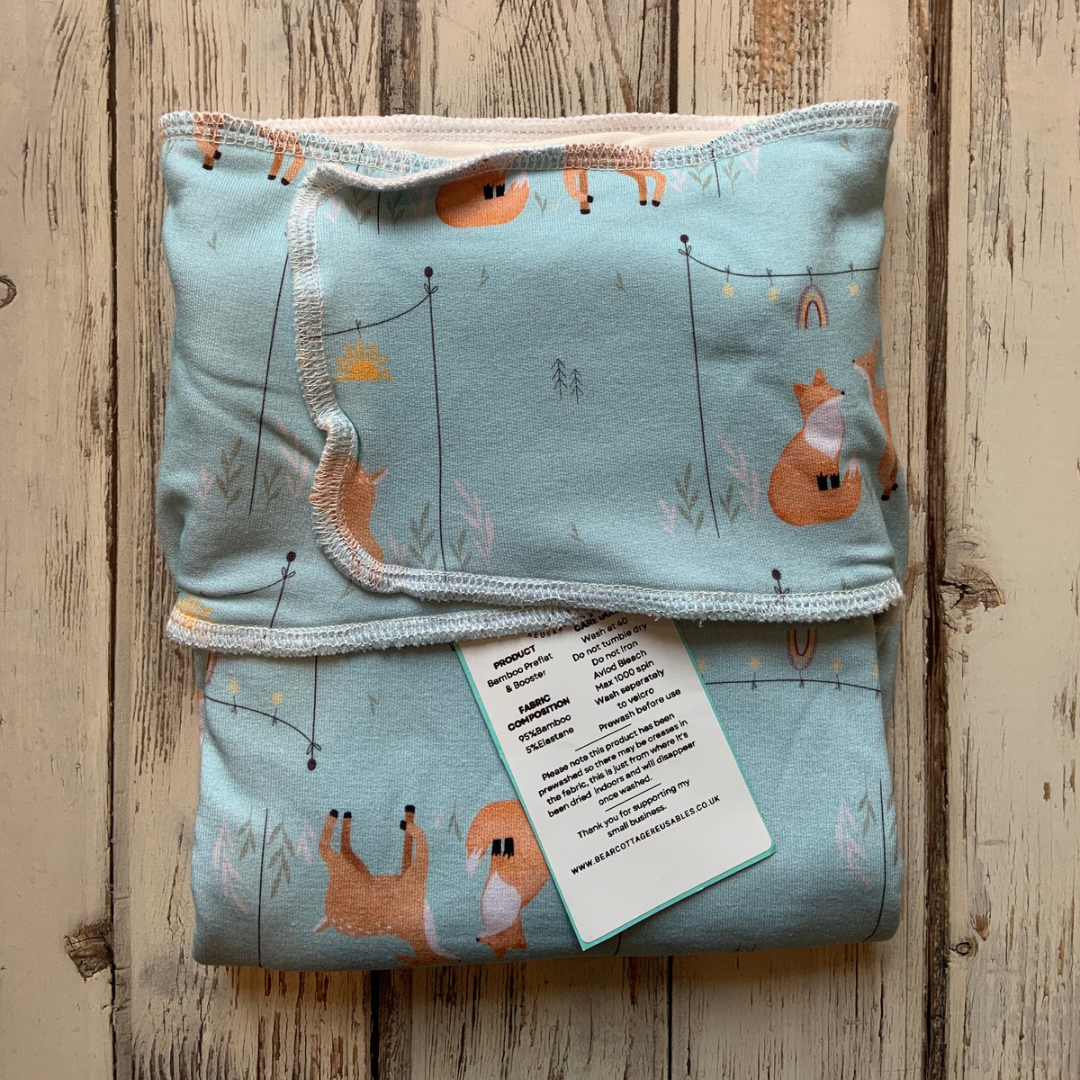 Bear Cottage Reusables Bamboo Stretch Preflat with Booster
