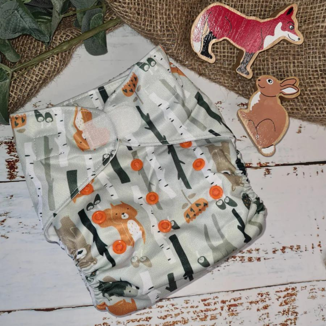Green Cheeks Pocket Nappy with Hemp Insert