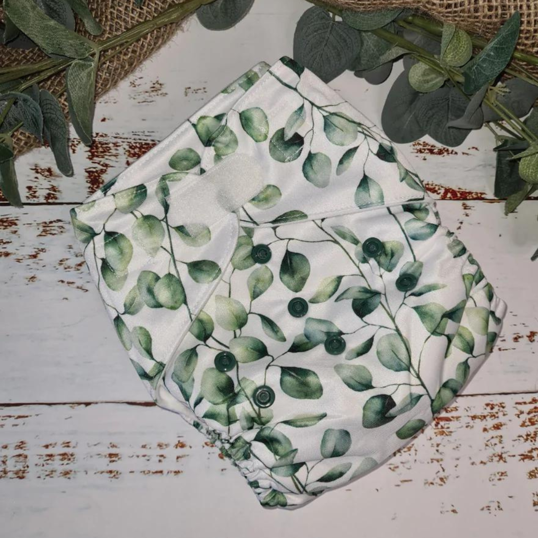 Green Cheeks Pocket Nappy with Hemp Insert