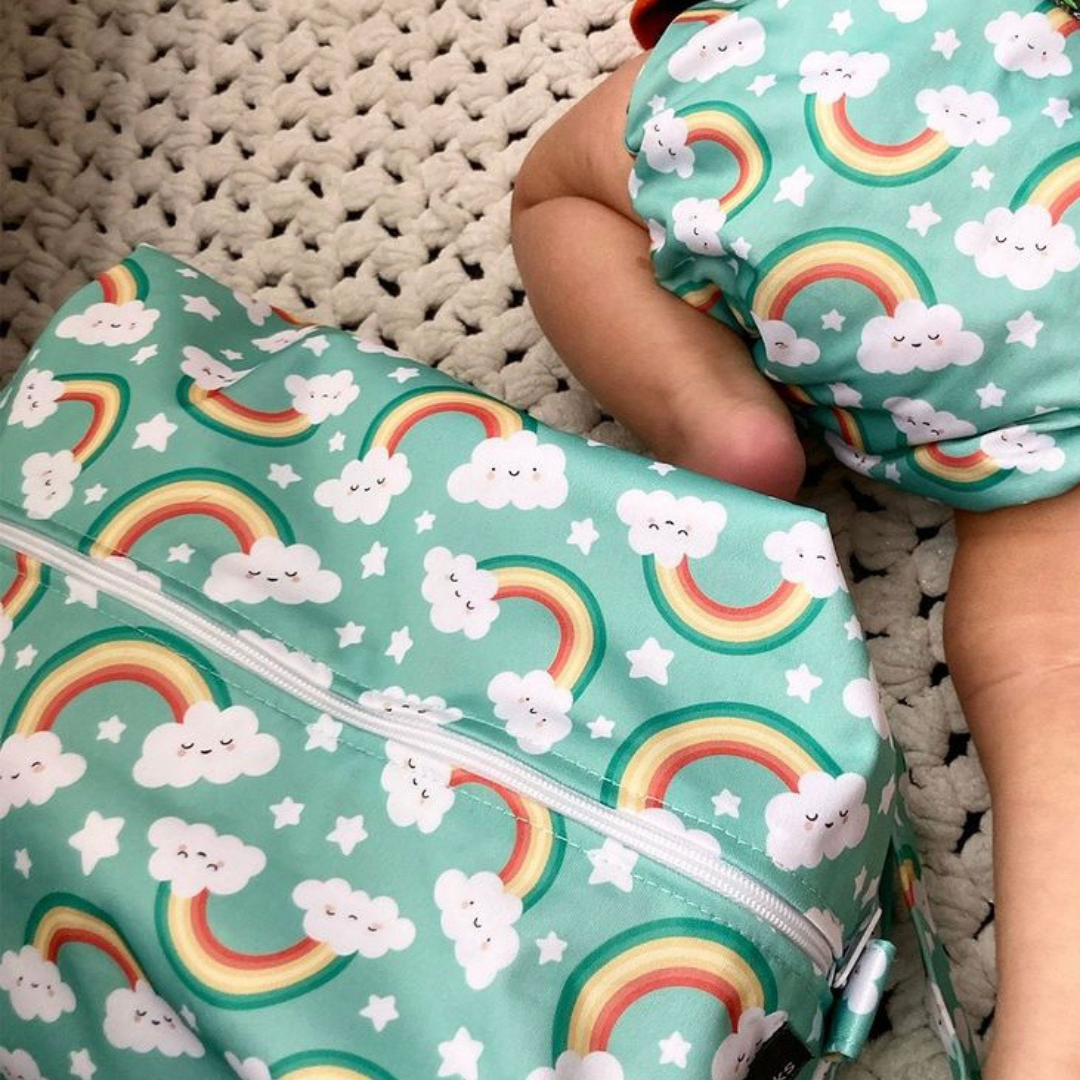 Green Cheeks Pocket Nappy with Hemp Insert