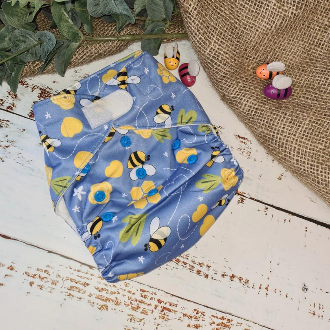 Green Cheeks Pocket Nappy with Hemp Insert