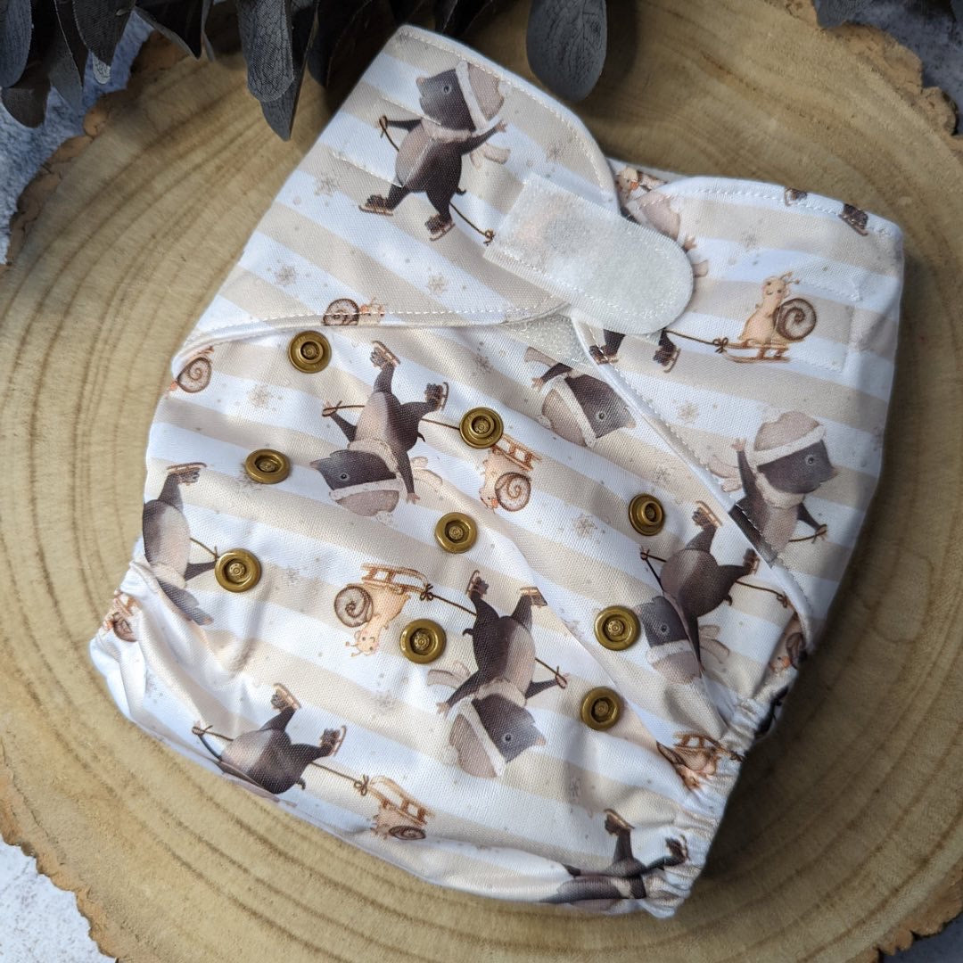 Green Cheeks Pocket Nappy with Hemp Insert