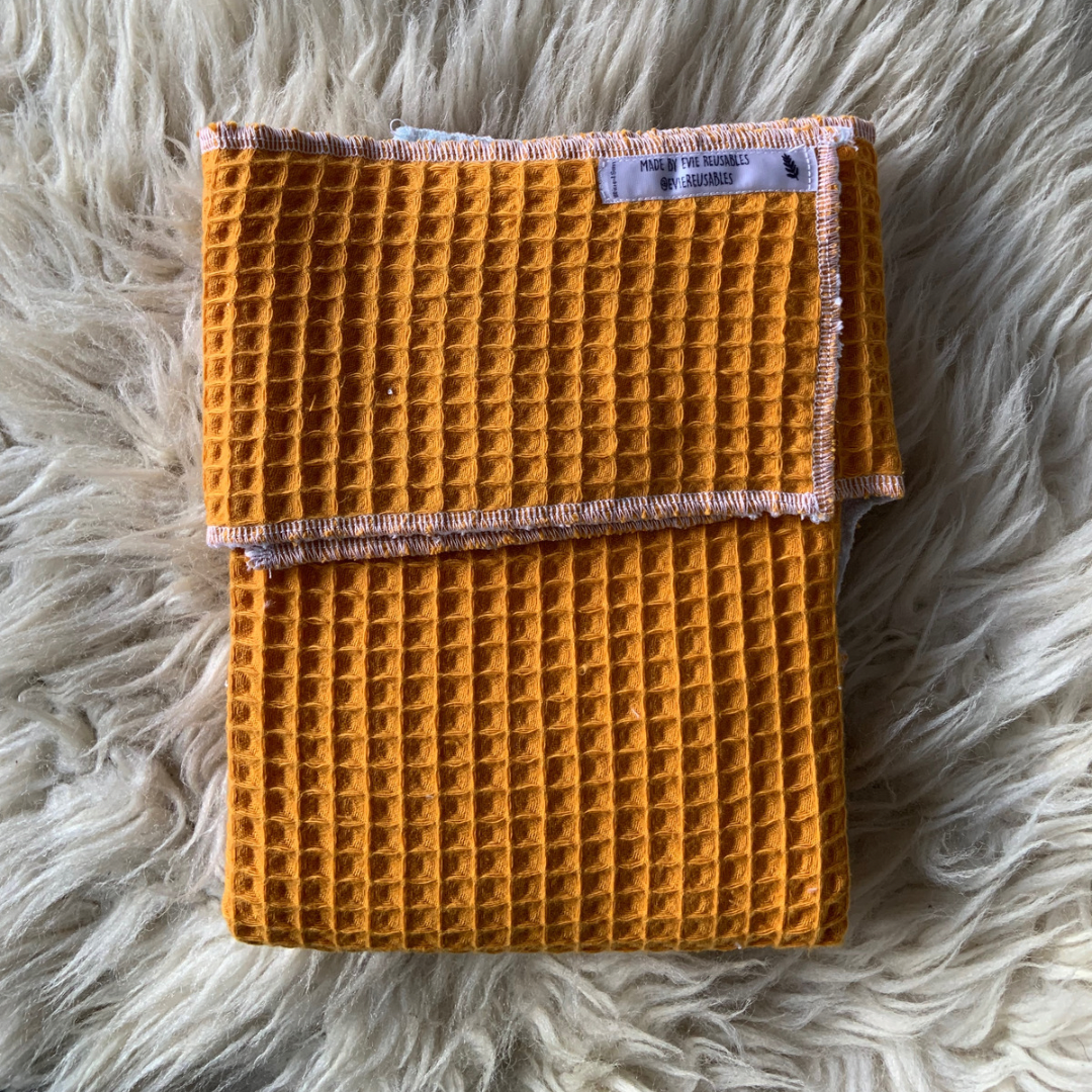 Evie Reusables Cotton Waffle & Hemp Preflat