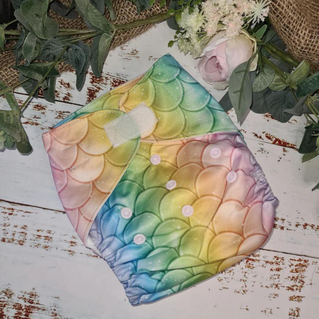 Green Cheeks Pocket Nappy with Hemp Insert