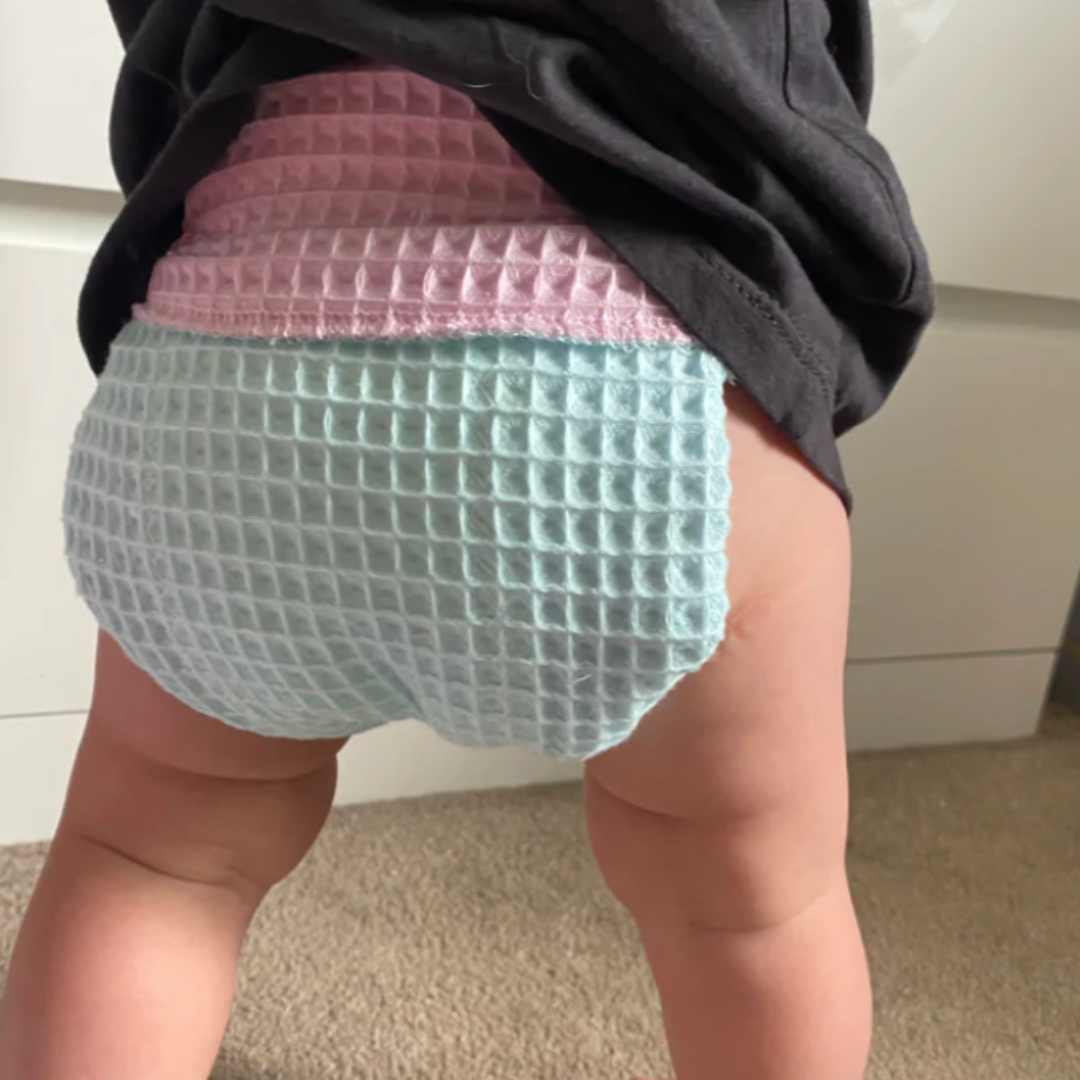 Evie Reusables Cotton Waffle & Hemp Preflat