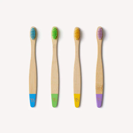Children's Bamboo Toothbrush, 4 Pack