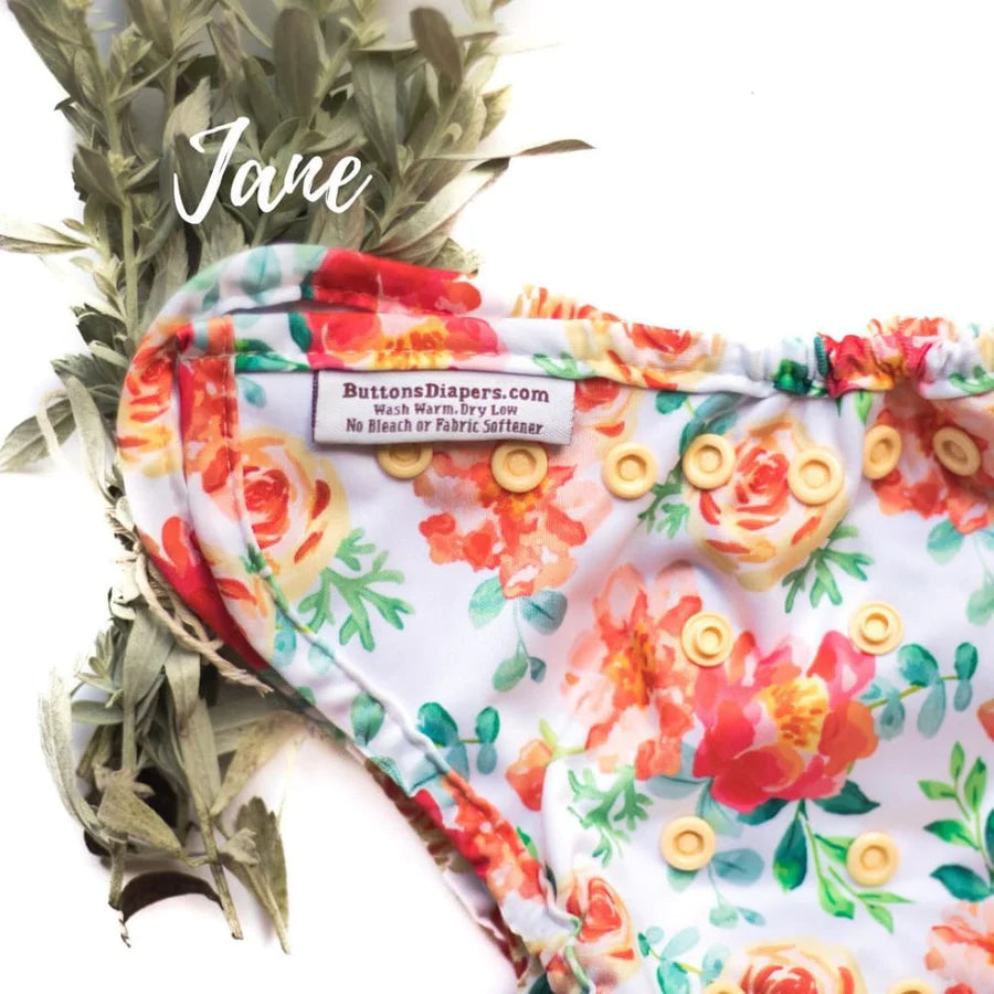 Buttons Diapers Cover - BTP (One Size)