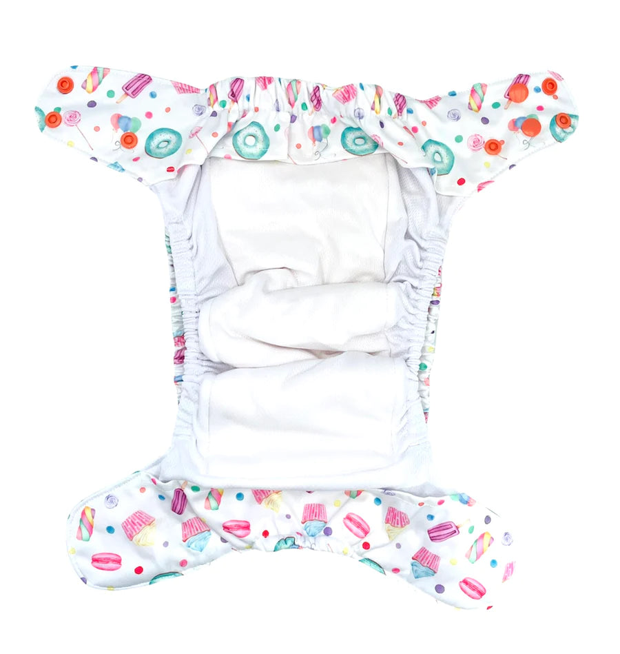 Bonny Bots All in One Nappy - Sweet Cheeks