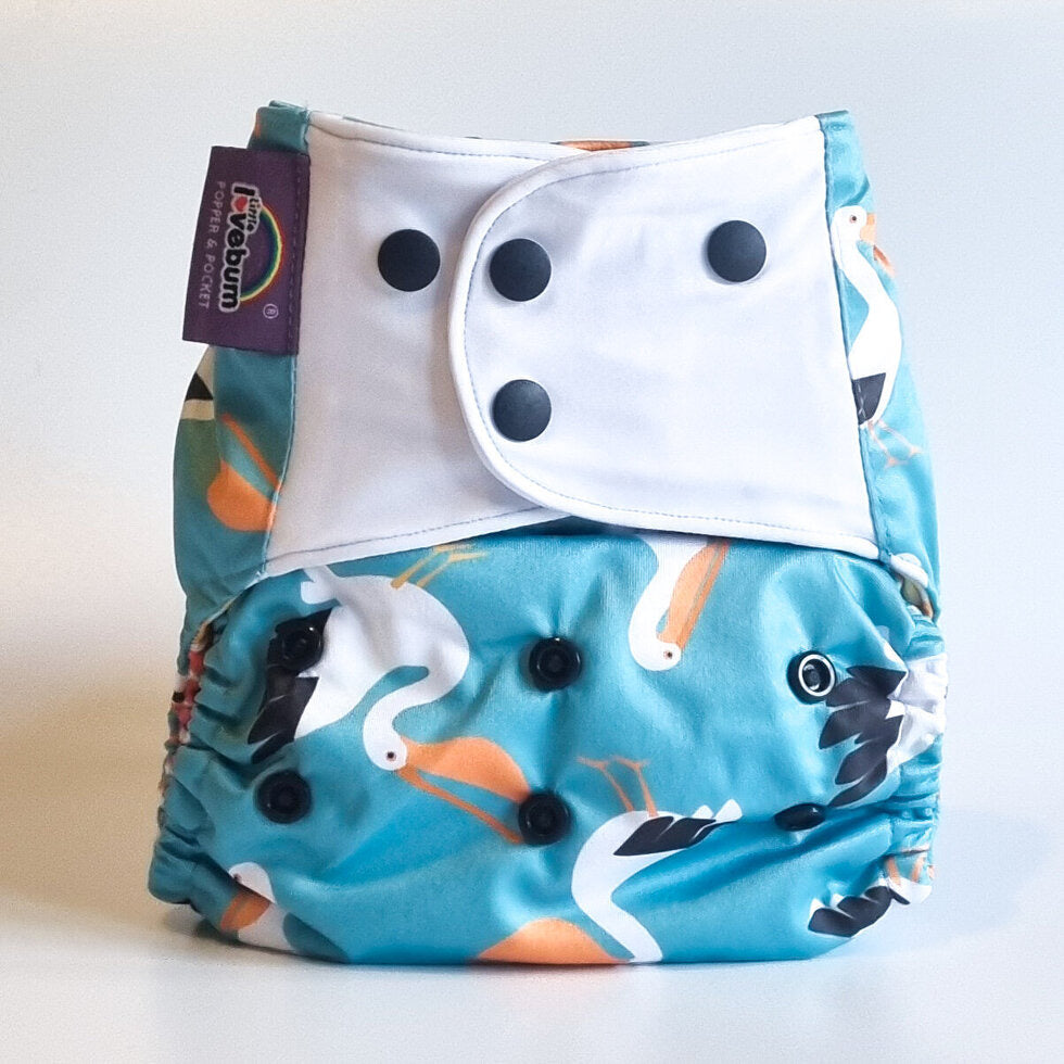 Little Lovebum Popper & Pocket Nappy