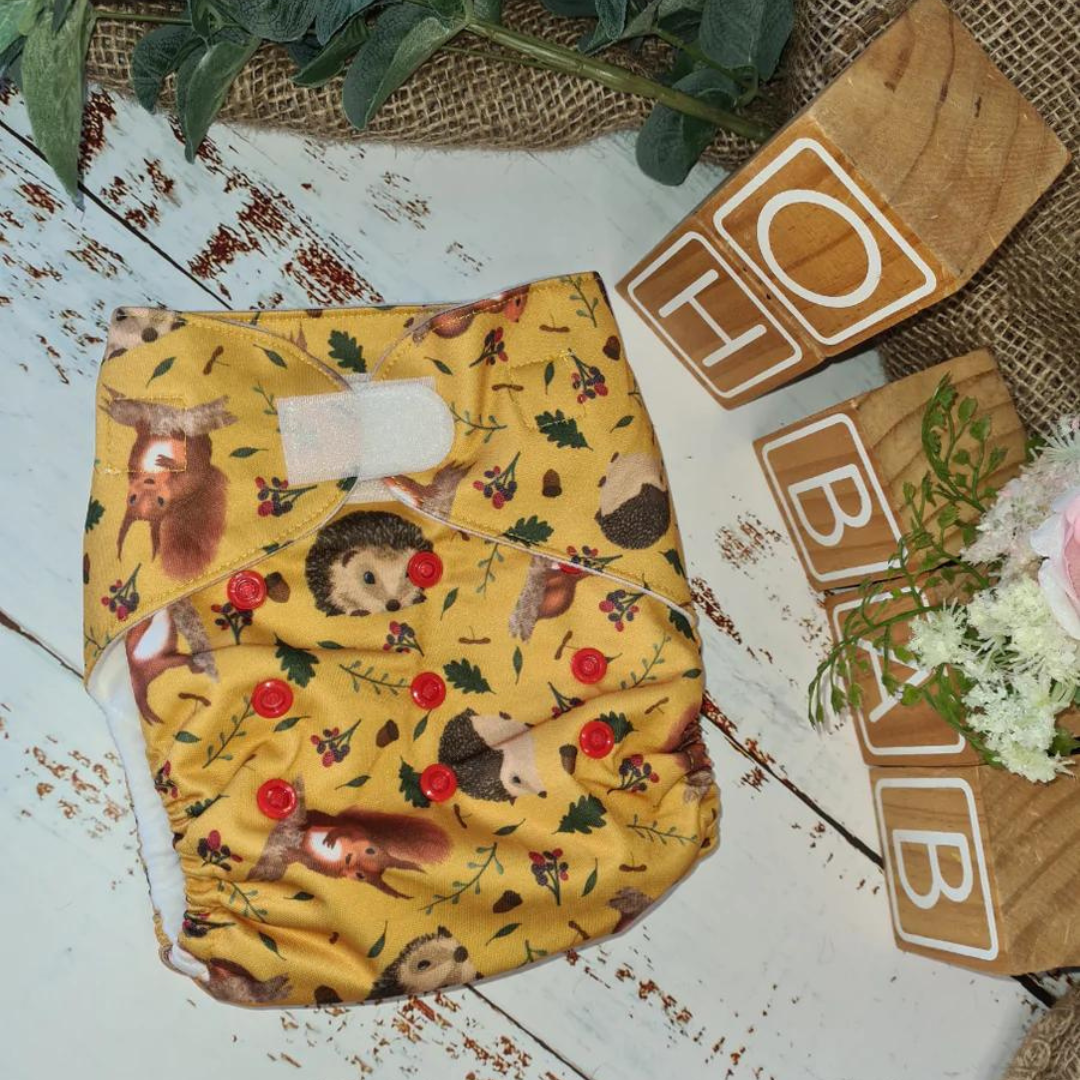 Green Cheeks Pocket Nappy with Hemp Insert