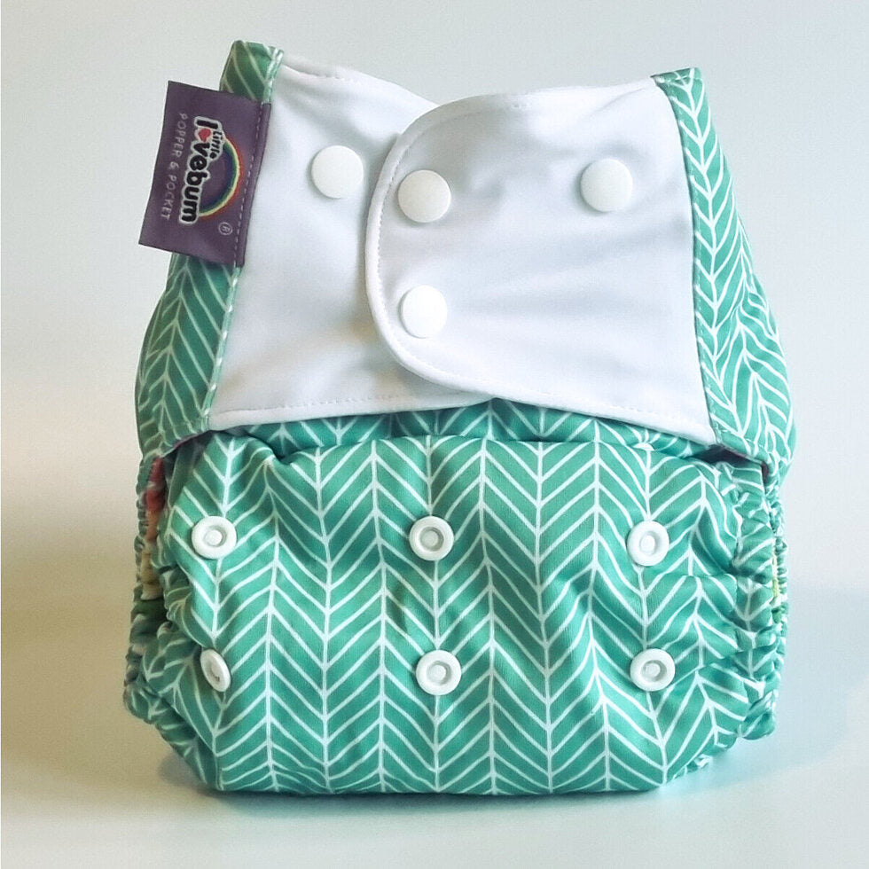 Little Lovebum Popper & Pocket Nappy