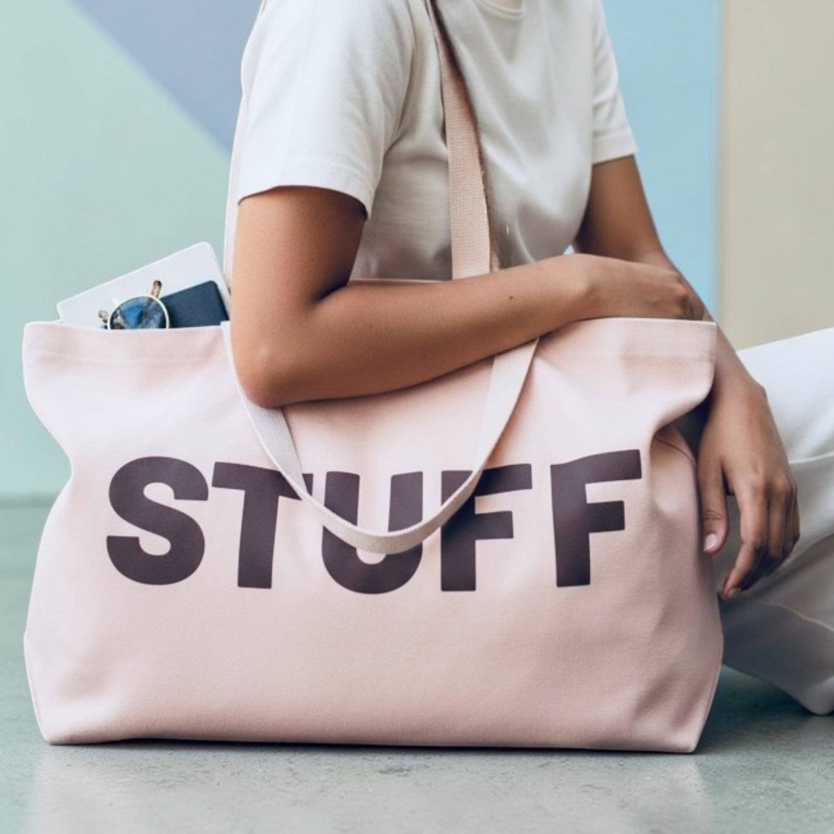 Jumbo Stuff Bag Pink/Coco