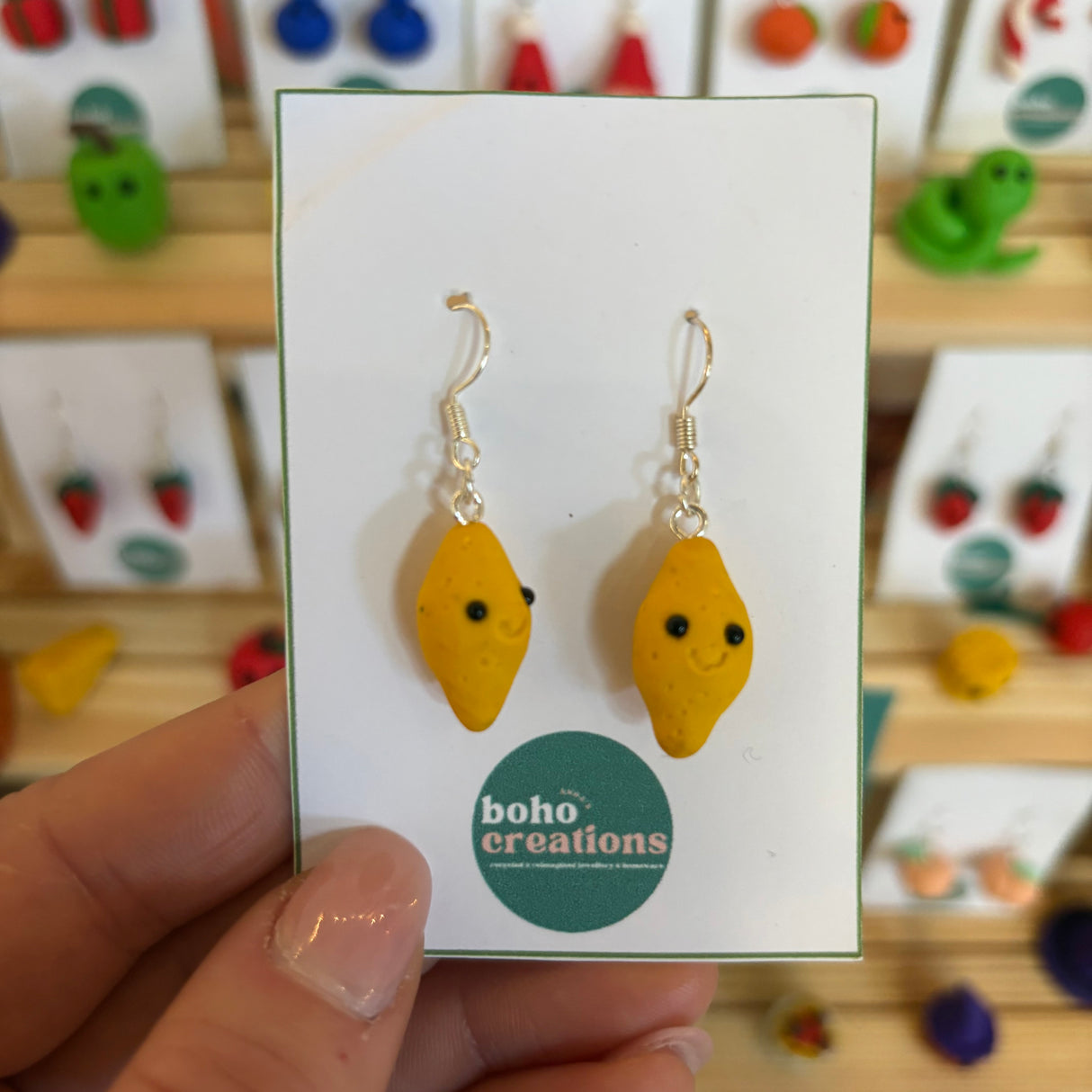 Boho Creations Lemons Handmade Earrings