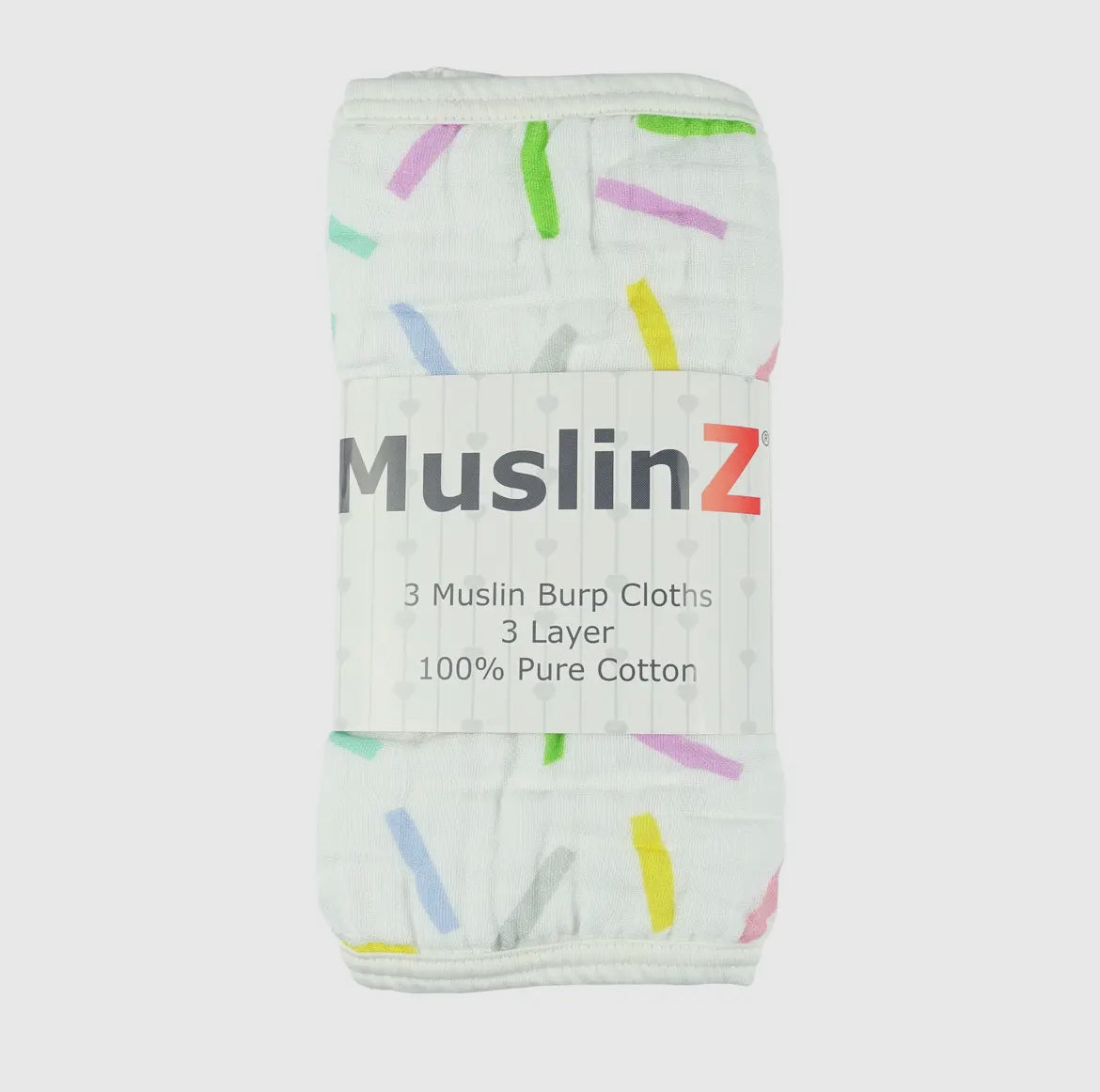 MuslinZ 3 Pack Muslin Burp Cloths 100% Cotton