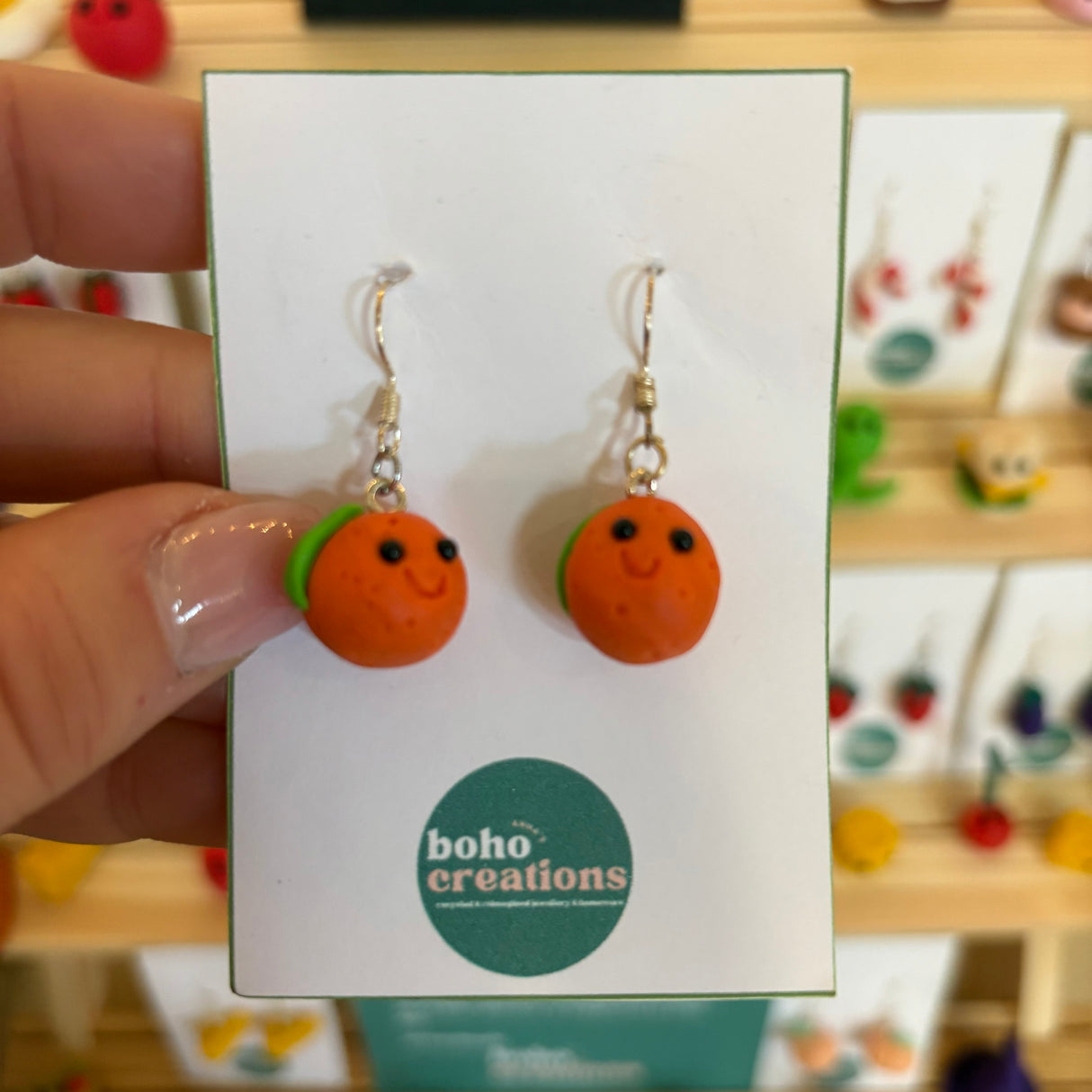 Boho Creations Oranges Handmade Earrings