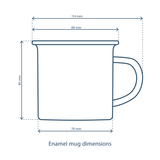 Hiking Enamel Mug