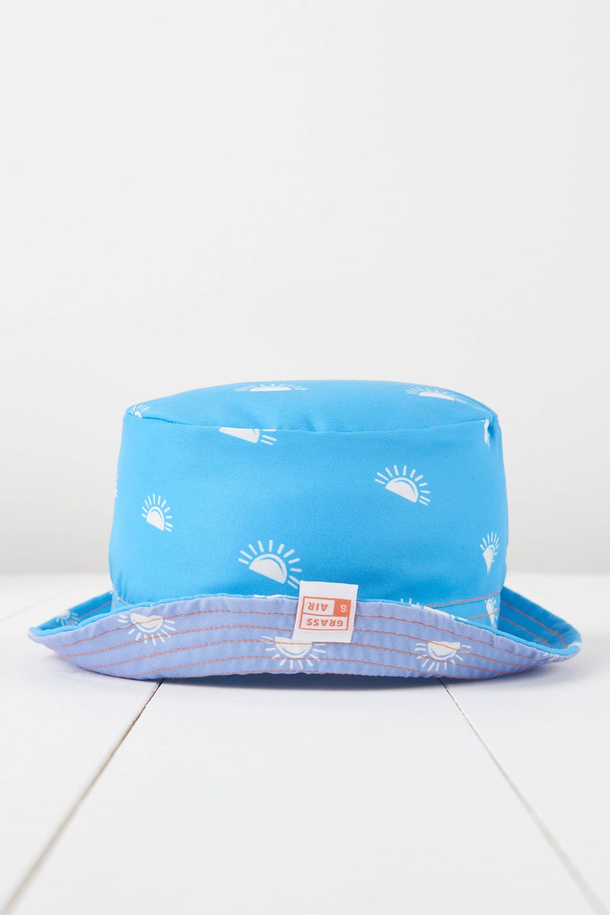 Cornflower Blue and Lavender Reversible Sun Hat