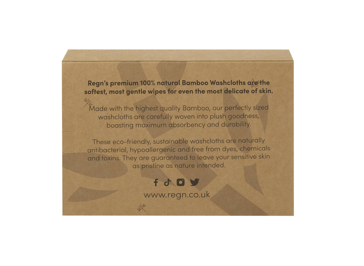 Bamboo Face Cloths - 6 Pack - Organic