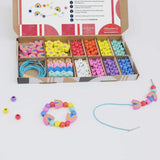 Cotton Twist Rainbow & Flower Bracelet Making Kit