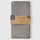 Organic Cotton Herringbone Weave Tea Towels, Set of 2