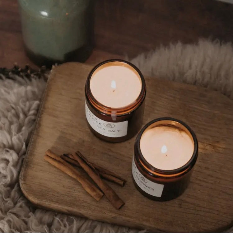 Earth Candle Co Lemongrass & Ginger Cotton Wick Candle