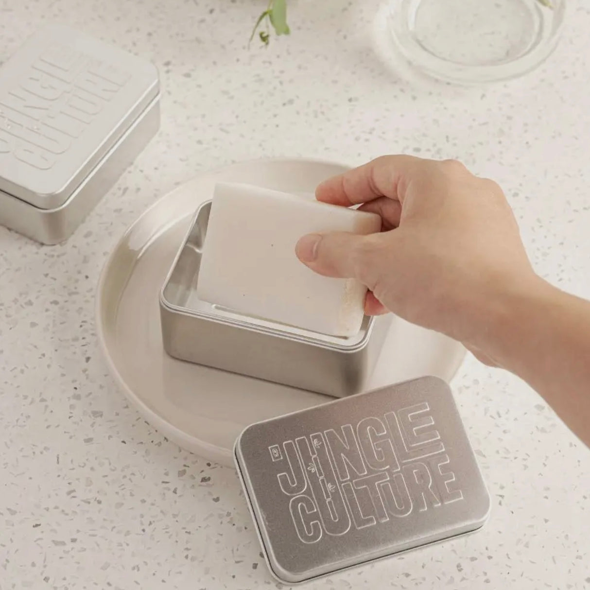 Travel Soap Tin | Metal Soap Container (with Drip Tray)