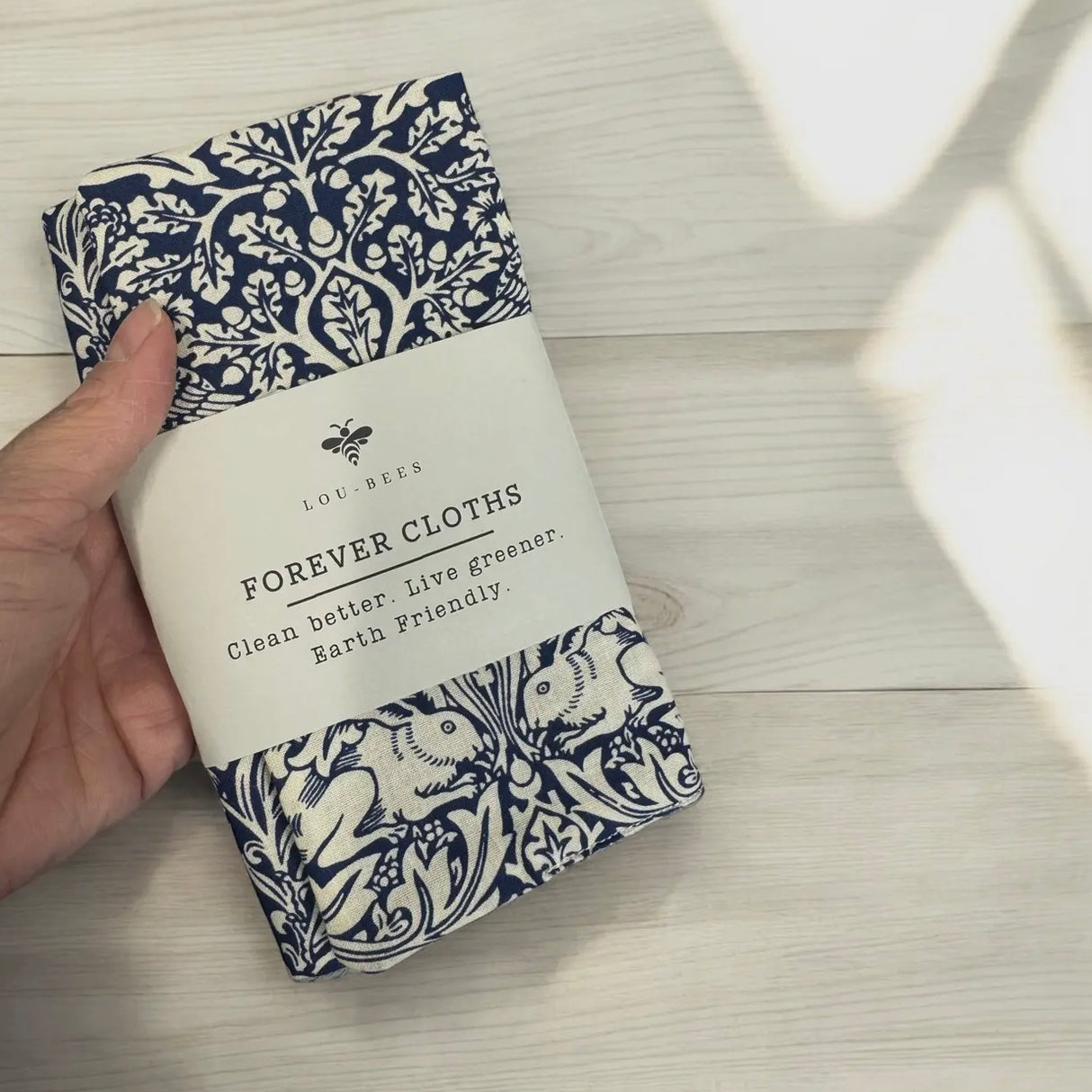 Lou Bees William Morris Forever Cloths, Eco Friendly Washable