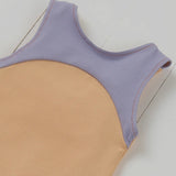 Grass & Air Ribbed Kids Swimsuit