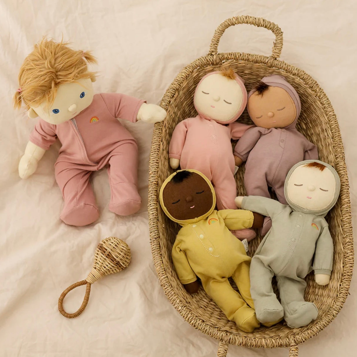 Olli Ella Dozy Dinkum Soft Doll - Pickle