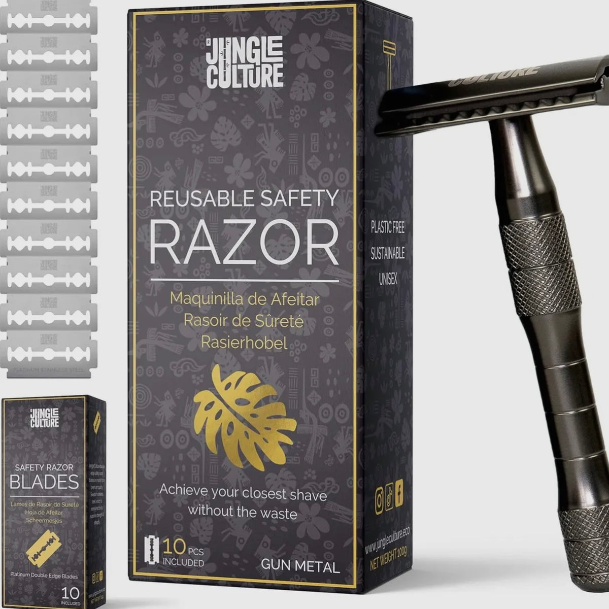 Extensive Metal Razor Metallic Safety Razor - Thick Handle – Fox & Marsh