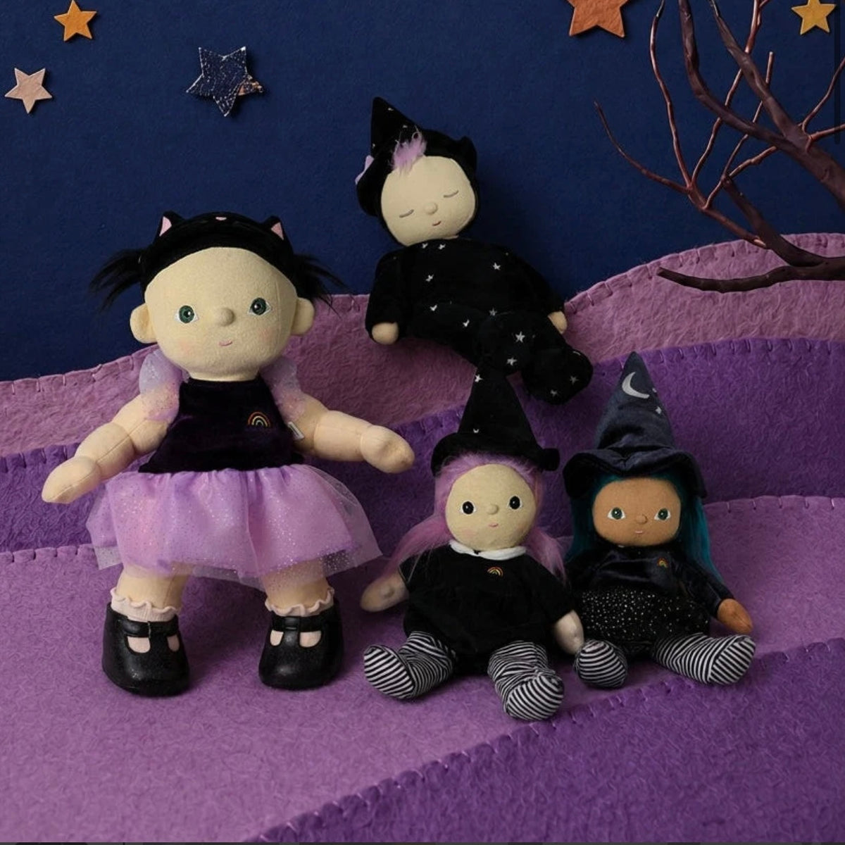 Olli Ella Dozy Dinkum Soft Doll - Willa Witch