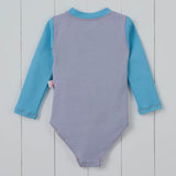 Grass & Air Ribbed Kids Long Sleeve Swimsuit