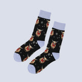 Save the Christmas Highland Cow Bamboo Socks