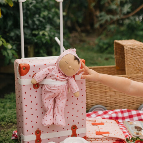 Olli Ella Dozy Dinkum Soft Doll - Strawberry Pip